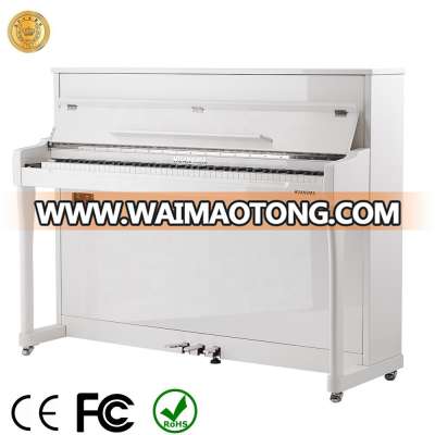 Classic Design Weighted 88 Keys Upright Digital Piano White Polished