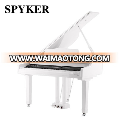 SPYKER High Quality White Polish Baby Grand Piano HD-W120 with Bench