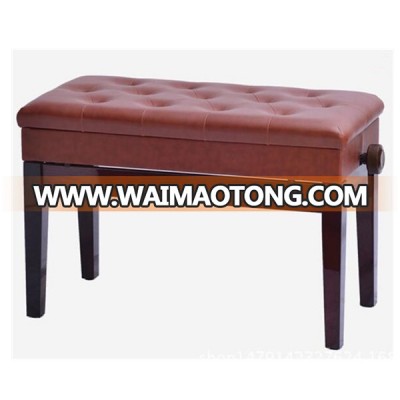 Adjustable Piano Bench Wood Dual Stool Double Person Spyker Digital Piano