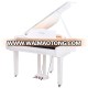 SPYKER High Quality White Polish Baby Grand Piano HD-W120 with Bench